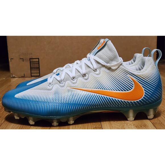 Nike Vapor Untouchable Pro PF Mens 14 Football Cleats Miami Dolphins 839924-014 - Picture 3 of 11